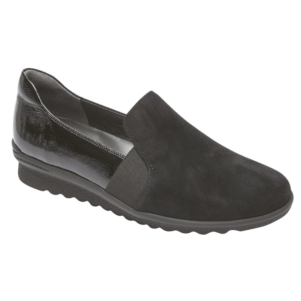 Sapato Vela Rockport Mulher Pretas - Truflex Chenole - 06738EANB